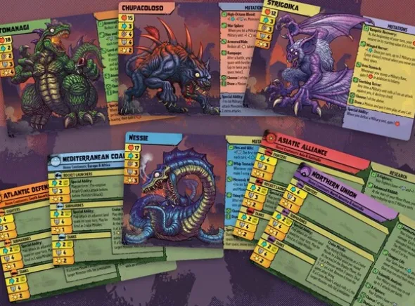Monsters Menace The World Brettspill