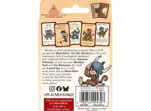 Munchkin Not My Monkeys Expansion