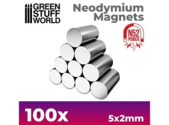 Neodymium Magnet 5x2mm - 100 stk