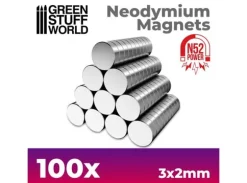 Neodymium Magnet 3x2mm - 100 stk
