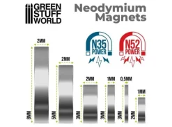 Neodymium Magnet 8x2mm - 50 stk