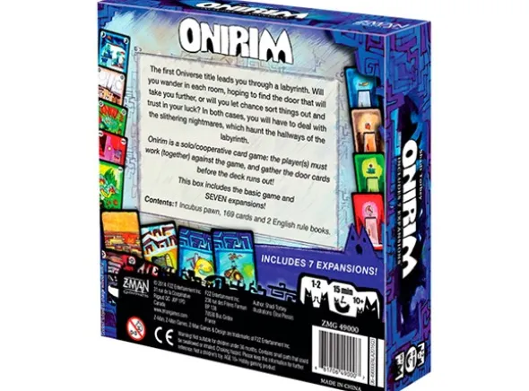 Onirim Kortspill inkludert 7 utvidelser