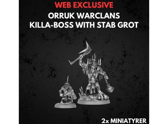 Orruk Warclans Killaboss with Stab-Grot