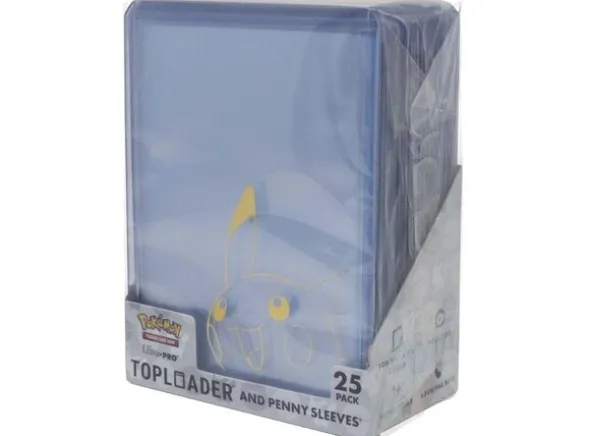 Pikachu Toploader+Penny Sleeve - 25 stk