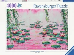Pink Water Lillies 4000 biter Puslespill
