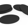 Plastbaser Svart Oval90x52mm (6 stk)