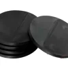Plastbaser Svart Round - 60mm (5 stk)