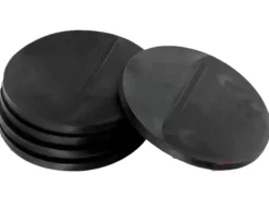 Plastbaser Svart Round - 60mm (5 stk)