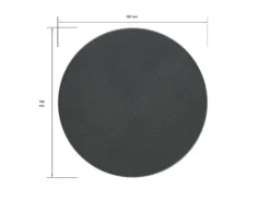 Plastbaser Svart Round - 160mm (1 stk)