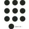 Plastbaser Svart Round - 32mm (100 stk)