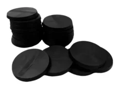 Plastbaser Svart Round - 32mm (20 stk)