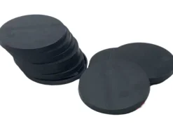 Plastbaser Svart Round - 40mm (10 stk)