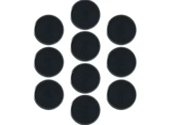 Plastbaser Svart Round - 28.5mm (10 stk)