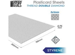 Plasticard Thread Double Diamond Texture