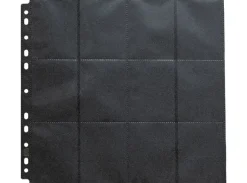 Plastlomme 24-Pocket Clear/Black 50stk