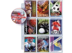 Plastlomme 9-Pocket m/ Flap - 100 stk