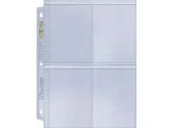 Plastlomme 4 Pocket Toploader - 100 stk