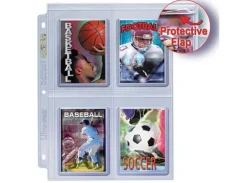 Plastlomme 4 Pocket Toploader - 100 stk