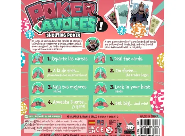 Poker a Voces Shouting Poker Brettspill