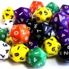 RPG Dice D20 22 mm Terning - 50 stk