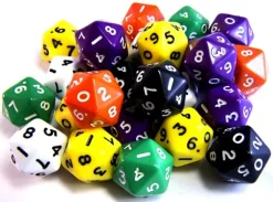 RPG Dice D20 22 mm Terning - 50 stk