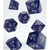 RPG Dice Set Cobalt/White