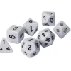 RPG Terningsett Hvit Standard 7 stk
