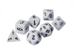 RPG Terningsett Hvit Standard 7 stk