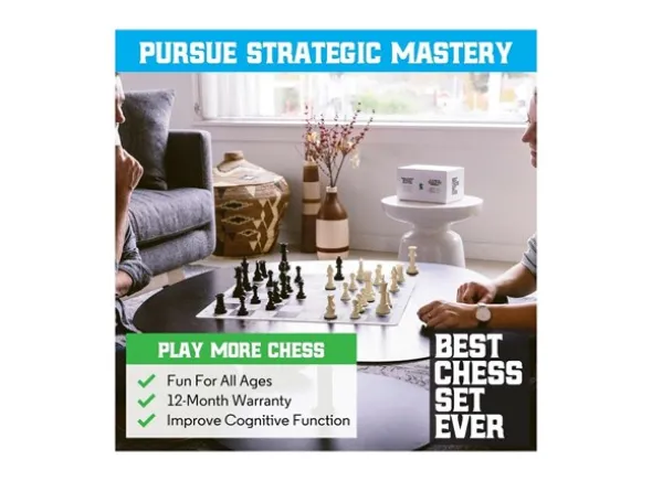 Sjakksett Best Chess Set Ever 50cm
