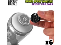 Skinny Pro Spray Caps (6 stk) - Black