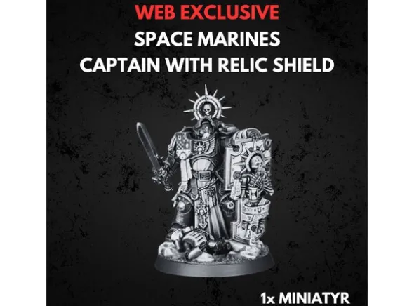 Space Marines Captain with Storm Shield