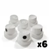 Standard Spray Caps (6 stk) - White