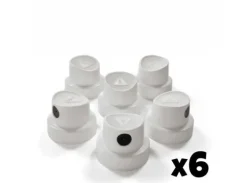 Standard Spray Caps (6 stk) - White
