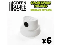 Standard Spray Caps (6 stk) - White