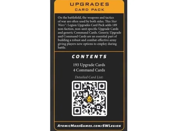 Star Wars Legion Upgrades Card Pack