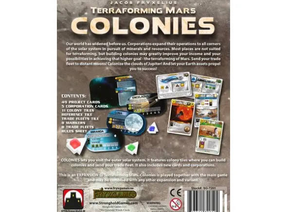 Terraforming Mars Colonies Exp - Engelsk