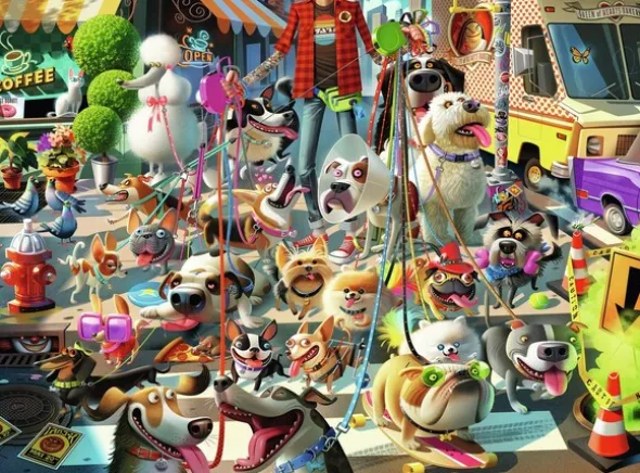 The Dog Walker 1000 biter Puslespill