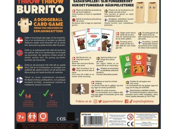 Throw Throw Burrito Brettspill - Norsk