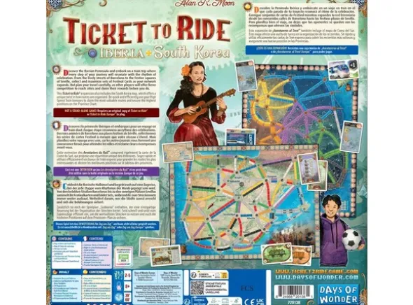 Ticket to Ride Map Coll 8 Iberia/Korea