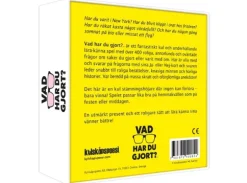 Vad har du gjort - SVENSK