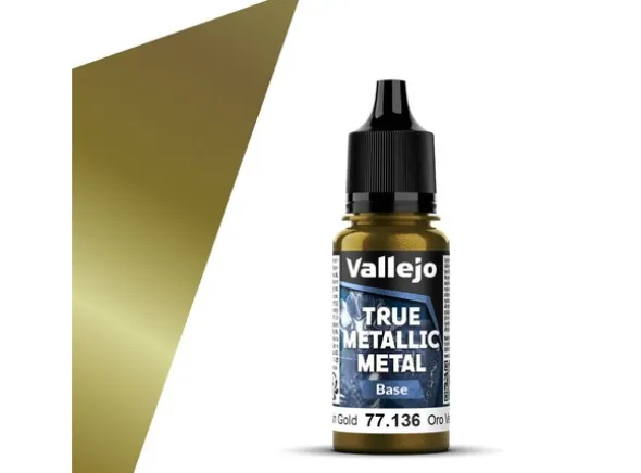 Vallejo True Metallic Base Greenish Gold