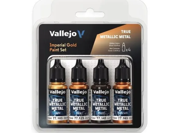 Vallejo True Metallic Set Imperial Gold