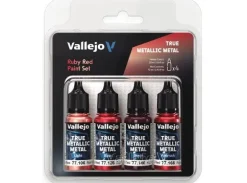 Vallejo True Metallic Set Ruby Red