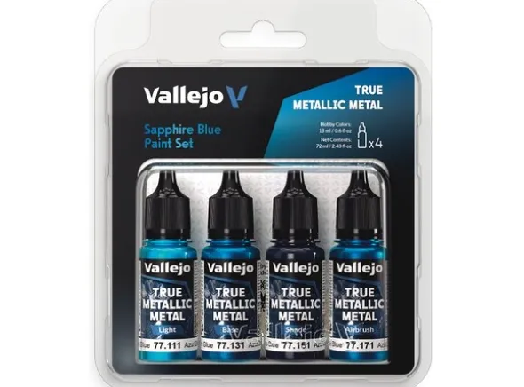 Vallejo True Metallic Set Sapphire Blue