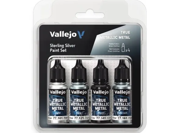 Vallejo True Metallic Set Sterling