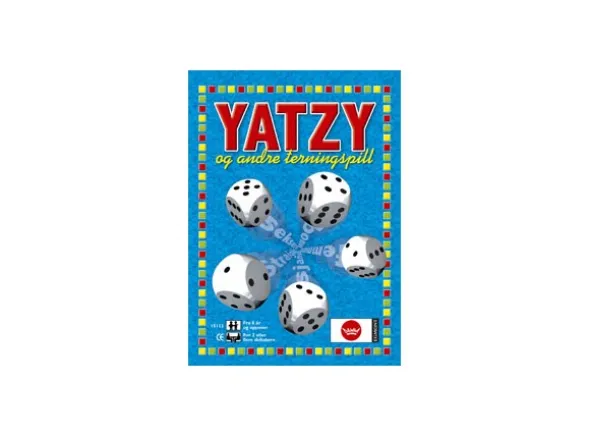 Yatzy m/Blokk og 6 terninger Norsk
